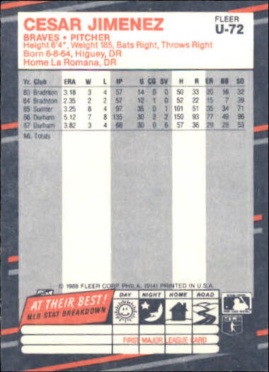 B2793- 1988 Fleer Update BB Card #s 1-132 +Rookies -You Pick- 15+ FREE US SHIP - Picture 145 of 253