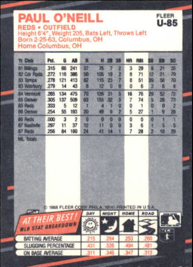 B2793- 1988 Fleer Update BB Card #s 1-132 +Rookies -You Pick- 15+ FREE US SHIP - Picture 167 of 253