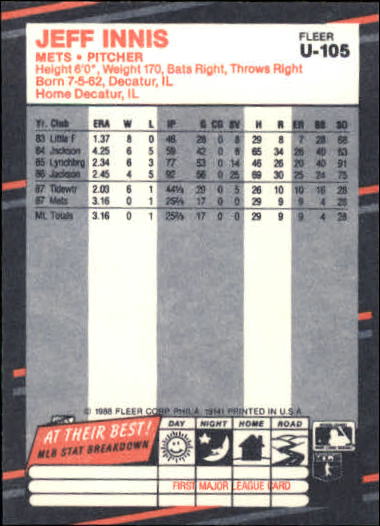 B2793- 1988 Fleer Update BB Card #s 1-132 +Rookies -You Pick- 15+ FREE US SHIP - Picture 201 of 253