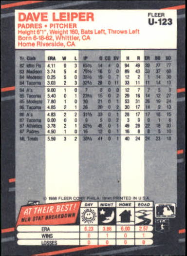 B2793- 1988 Fleer Update BB Card #s 1-132 +Rookies -You Pick- 15+ FREE US SHIP - Picture 235 of 253