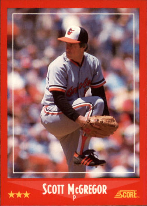 A0417- 1988 Score Baseball Cards 251-500 +Rookies -You Pick- 15+ FREE US SHIP - Picture 128 of 497