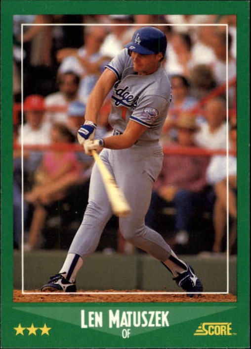 A0417- 1988 Score Baseball Cards 251-500 +Rookies -You Pick- 15+ FREE US SHIP - Picture 344 of 497