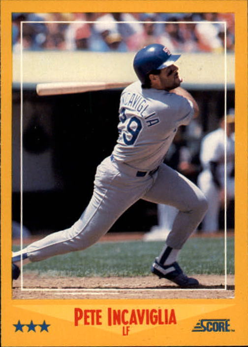 1988 Score #485 Pete Incaviglia - NM-MT - The Dugout Sportscards & Comics