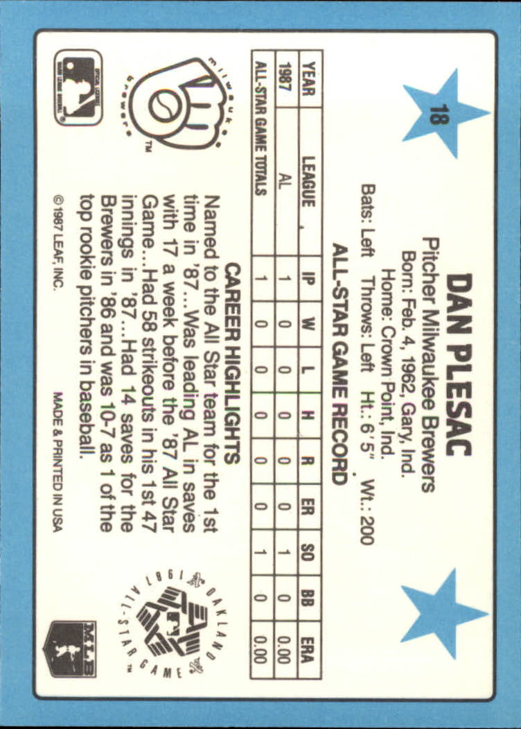 A8298- 1988 Donruss All-Stars Baseball Cards 1-64 -You Pick- 15+ FREE US SHIP - Picture 31 of 121