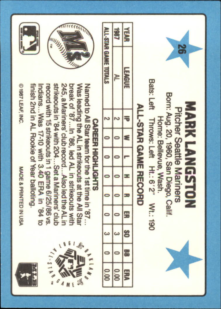 A8298- 1988 Donruss All-Stars Baseball Cards 1-64 -You Pick- 15+ FREE US SHIP - Picture 47 of 121