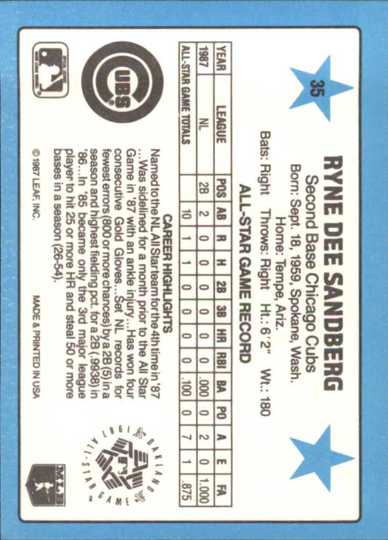 A8298- 1988 Donruss All-Stars Baseball Cards 1-64 -You Pick- 15+ FREE US SHIP - Picture 65 of 121