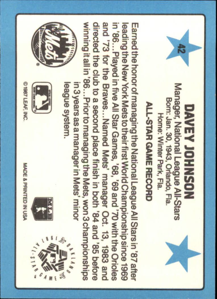 A8298- 1988 Donruss All-Stars Baseball Cards 1-64 -You Pick- 15+ FREE US SHIP - Picture 79 of 121