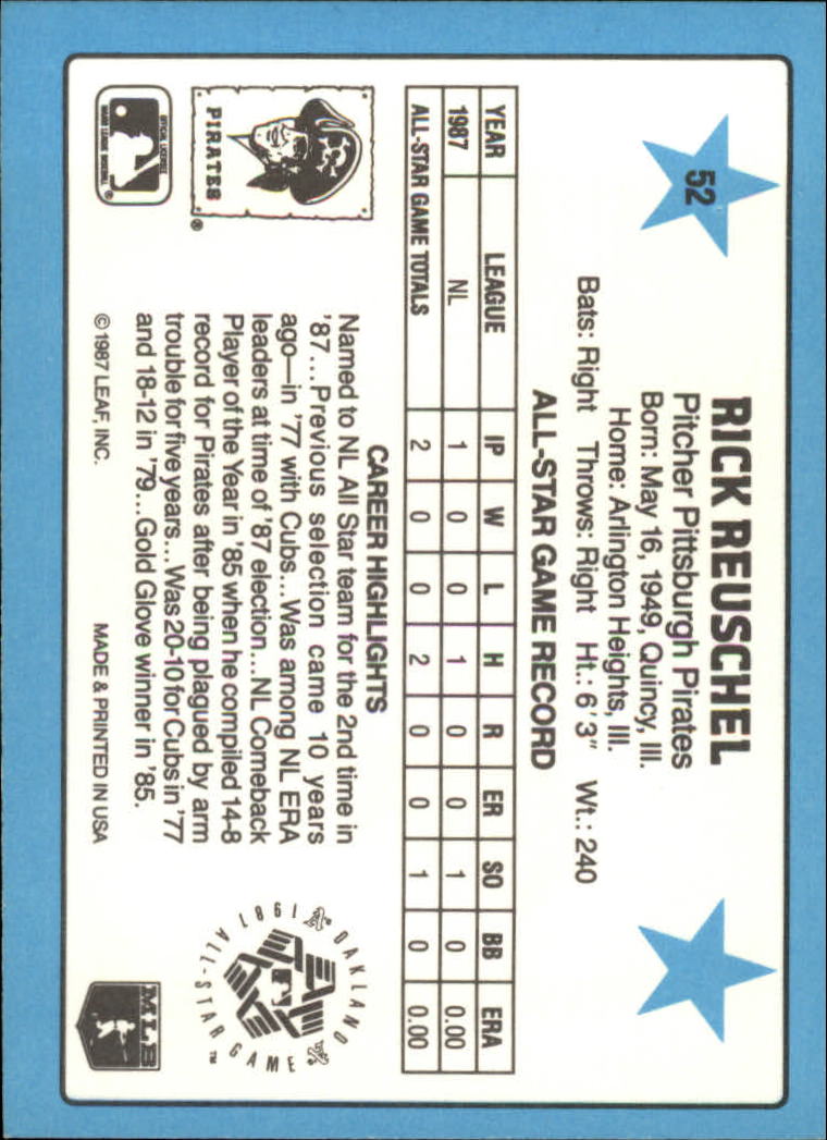 A8298- 1988 Donruss All-Stars Baseball Cards 1-64 -You Pick- 15+ FREE US SHIP - Picture 97 of 121