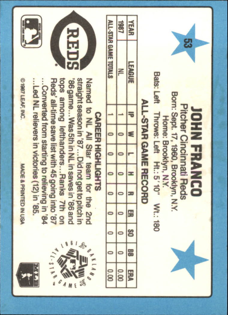 A8298- 1988 Donruss All-Stars Baseball Cards 1-64 -You Pick- 15+ FREE US SHIP - Picture 99 of 121