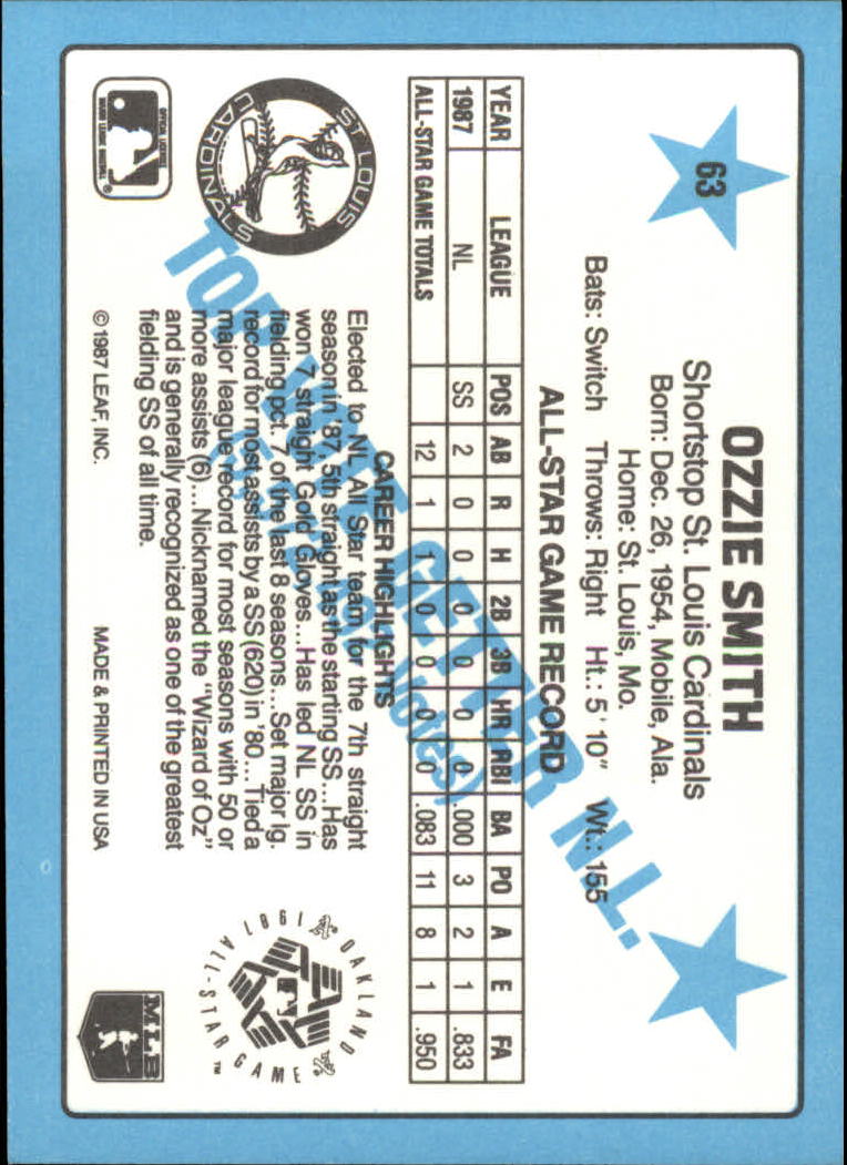 A8298- 1988 Donruss All-Stars Baseball Cards 1-64 -You Pick- 15+ FREE US SHIP - Picture 119 of 121