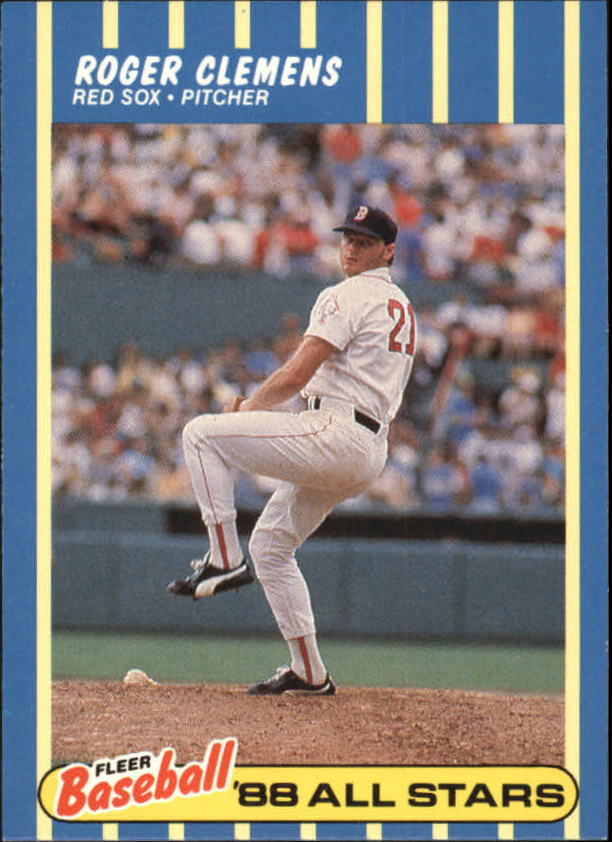 1988 Fleer Baseball All-Stars #8 Roger Clemens