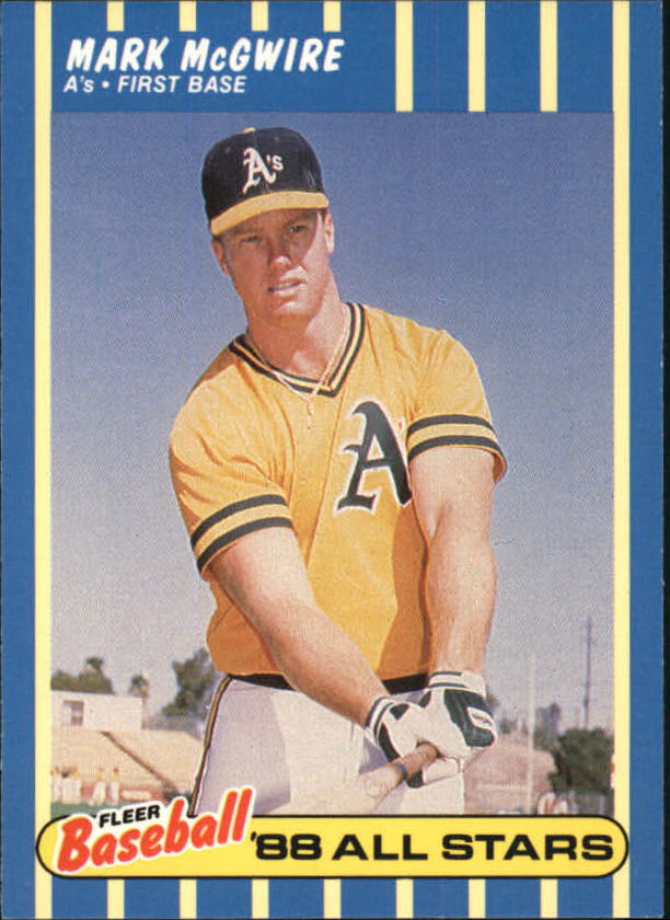 1988 Fleer Baseball All-Stars #25 Mark McGwire - NM-MT