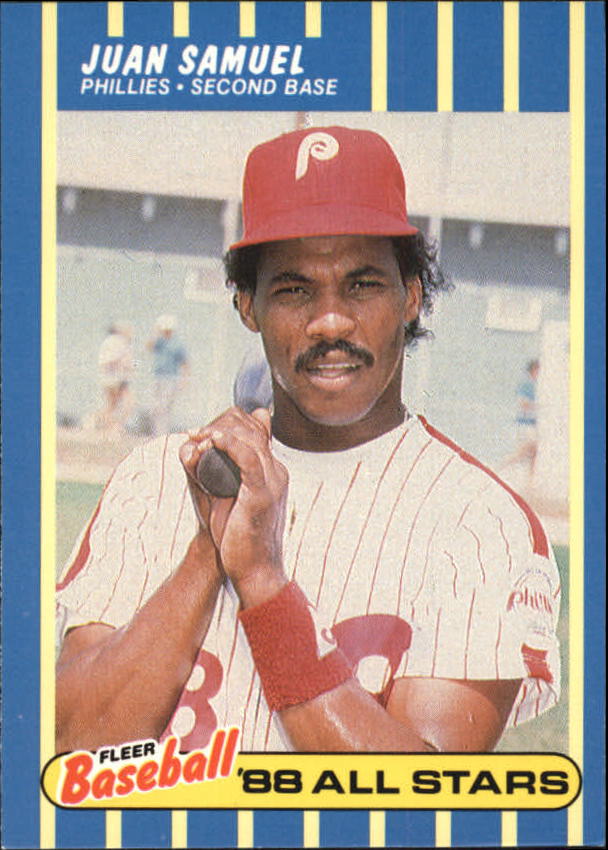 1988 Fleer Baseball All-Stars #35 Juan Samuel