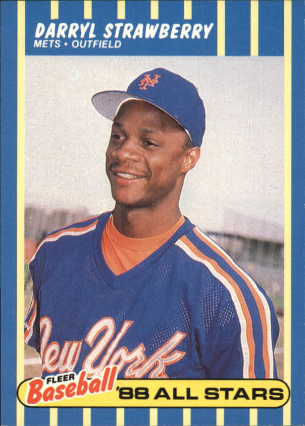1988 Fleer Baseball All-Stars #40 Darryl Strawberry