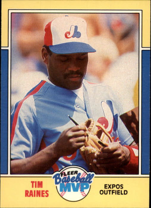 1988 Fleer Baseball MVP's #27 Tim Raines