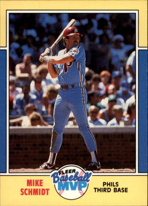 1988 Fleer Baseball MVP's #31 Mike Schmidt