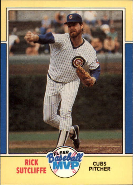 1988 Fleer Baseball MVP's #38 Rick Sutcliffe