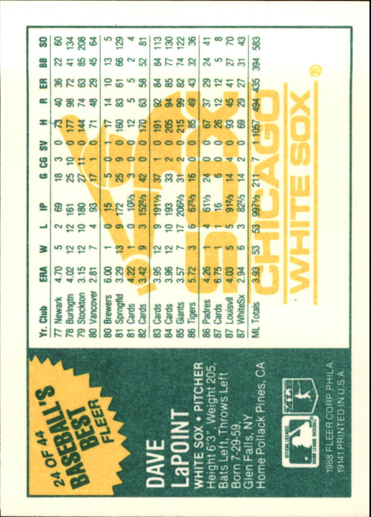 A9343- 1988 Fleer Sluggers / Kannen Karte #S 1-44 -du Pick- 15 + Gratis US - Bild 47 von 79