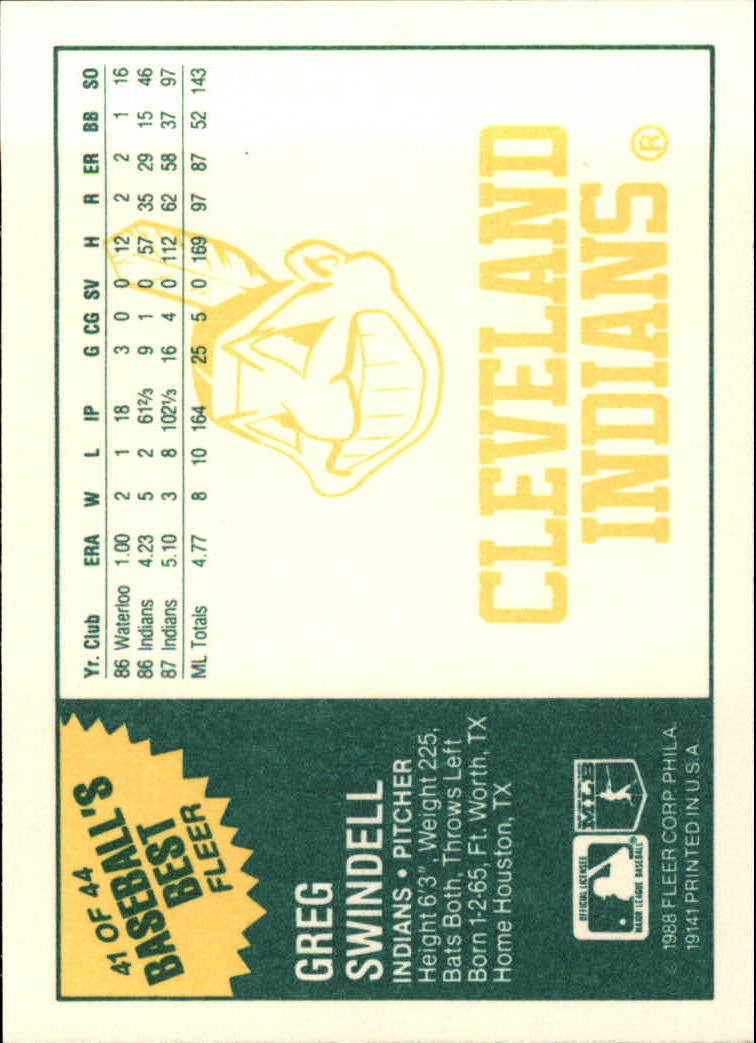 A9343- 1988 Fleer Sluggers / Kannen Karte #S 1-44 -du Pick- 15 + Gratis US - Bild 73 von 79