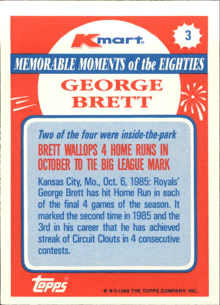 George Brett cards (1987-2024) Royals - You Choose