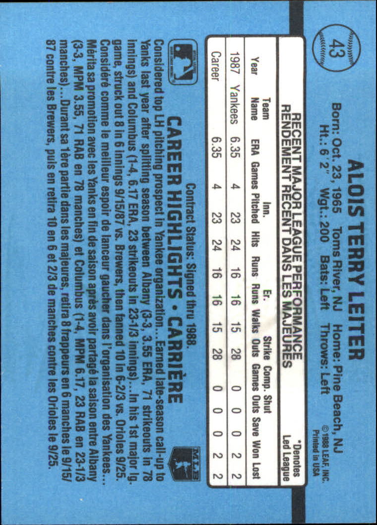 Buy Al Leiter Cards Online  Al Leiter Baseball Price Guide - Beckett