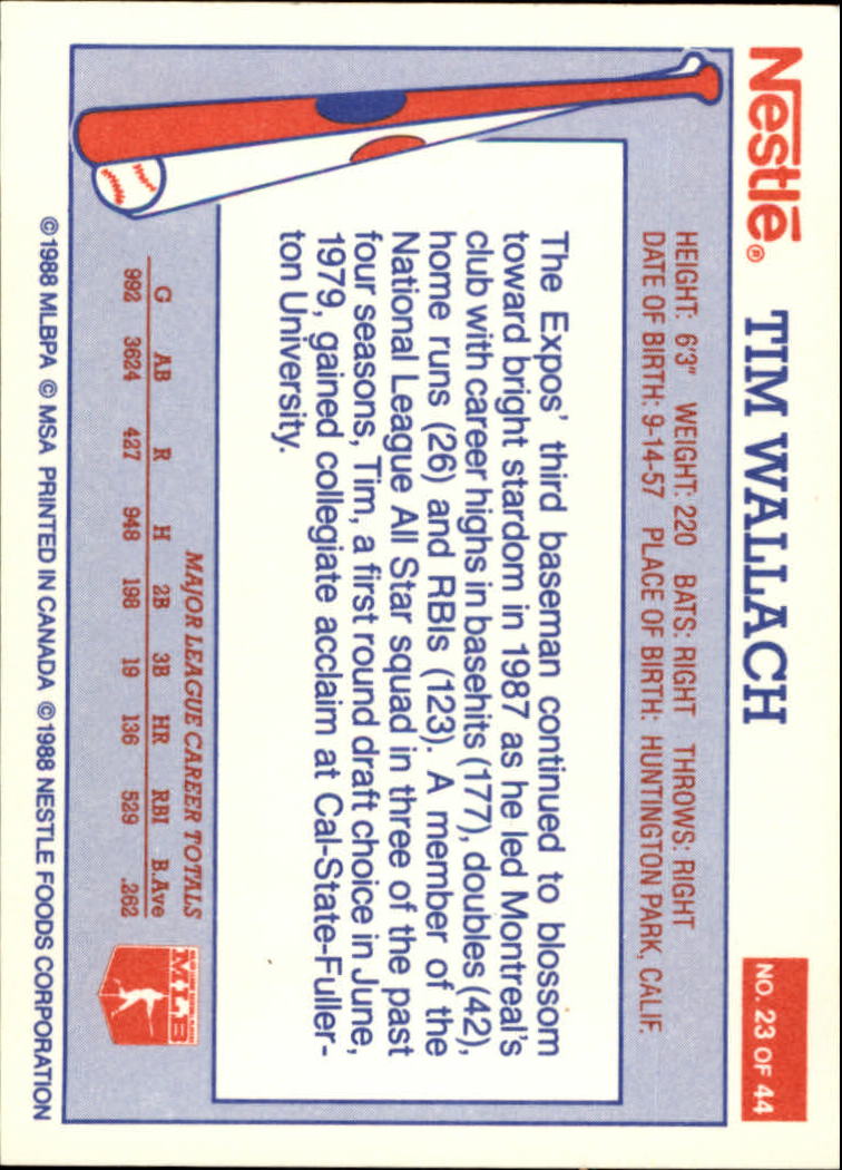 A8377- 1988 Nestle Baseball Card # S 1-44 -du Pick- 15 + Gratis US Schiff - Bild 33 von 65
