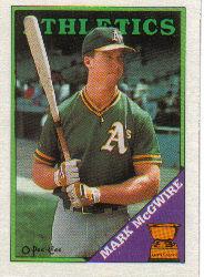 1988 Star McGwire Green #2 Mark McGwire/Minor League Stats - NM-MT