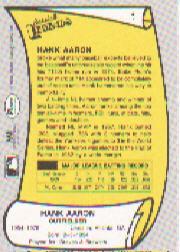 1988 Pacific Legends I #1 Hank Aaron back image