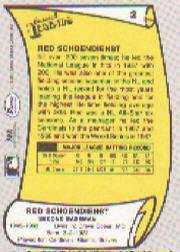 1988 Pacific Legends I #2 Red Schoendienst back image