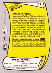 1988 Pacific Legends I #61 Bobby Shantz back image