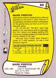 1988 Pacific Legends I #62 Mark Fidrych back image