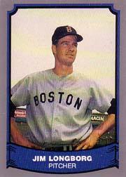 1988 Pacific Legends I #80A Jim Lonborg ERR/(Misspelled Longborg/on card fro