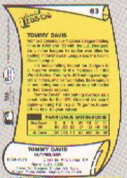 1988 Pacific Legends I #83 Tommy Davis back image