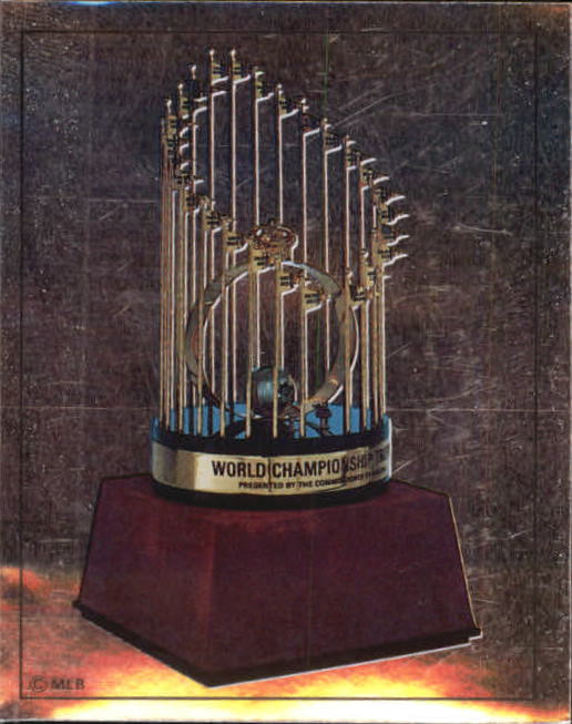 1988 Panini Stickers #1 1987 WS Trophy