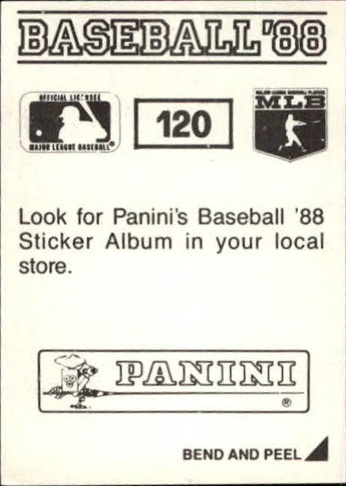 1988 Panini Stickers #120 B.J. Surhoff back image