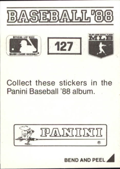 1988 Panini Stickers #127 Glenn Braggs back image