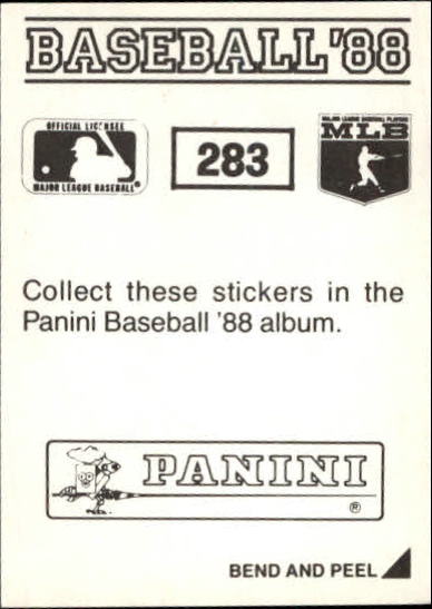 1988 Panini Stickers #283 Tracy Jones back image
