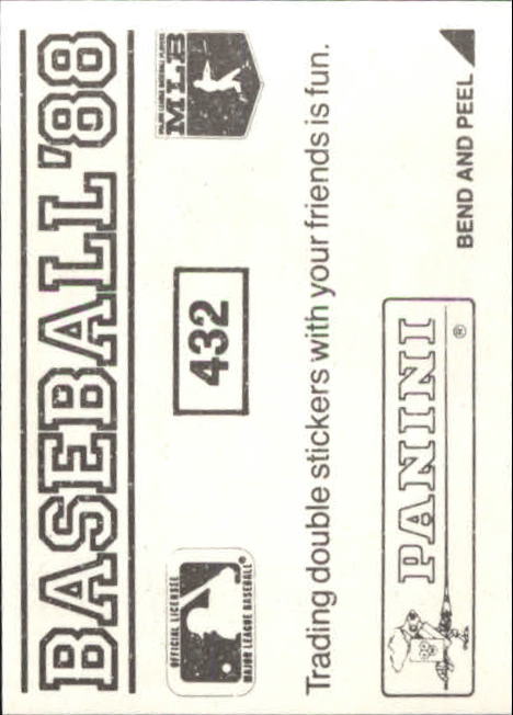 1988 Panini Stickers #432 Paul Molitor back image