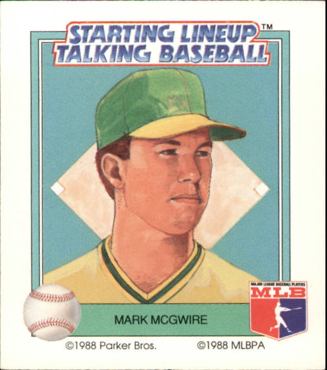 1988 Starting Lineup A's #10 Mark McGwire