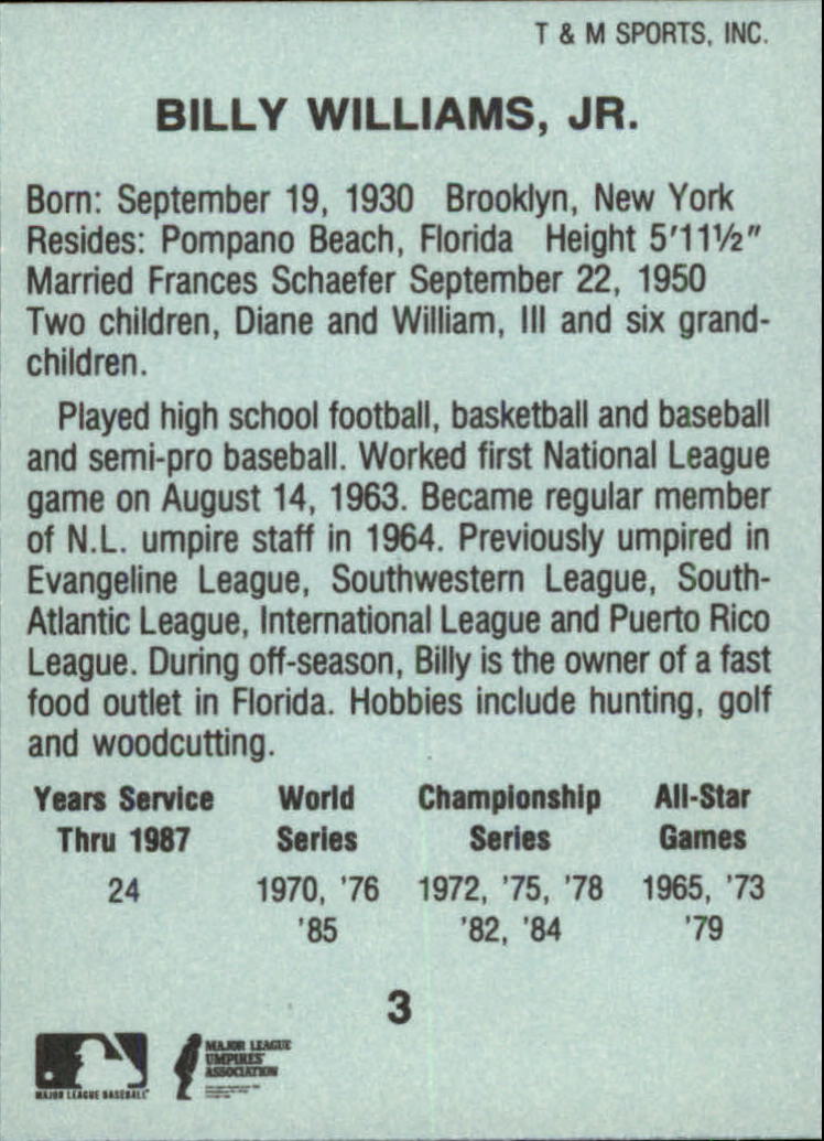 B6497- 1988 T/M Umpires Baseball Card #s 1-64 -You Pick- 15+ FREE US SHIP - Picture 5 of 115