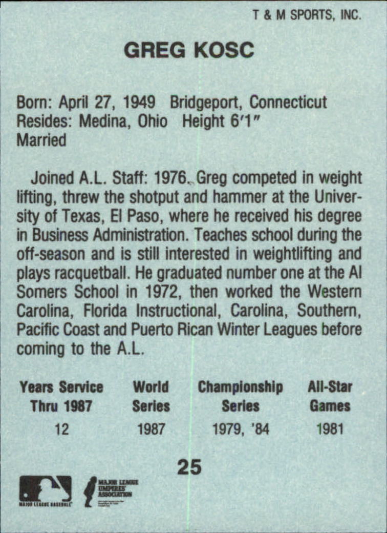 B6497- 1988 T/M Umpires Baseball Card #s 1-64 -You Pick- 15+ FREE US SHIP - Picture 41 of 115