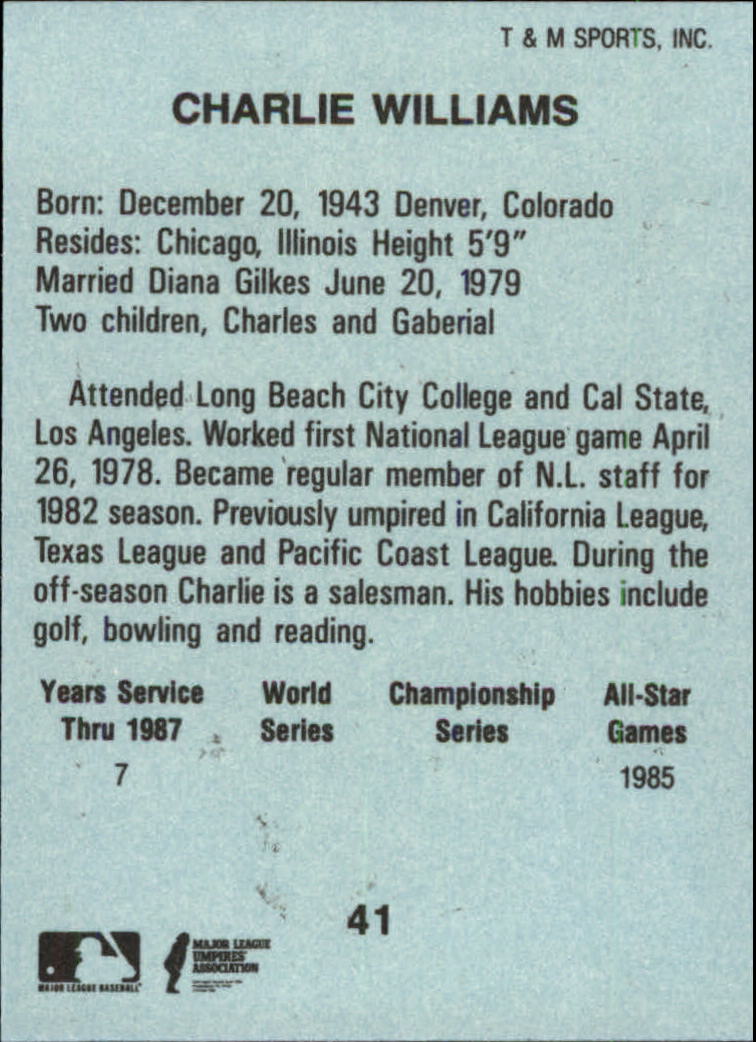 B6497- 1988 T/M Umpires Baseball Card #s 1-64 -You Pick- 15+ FREE US SHIP - Picture 69 of 115