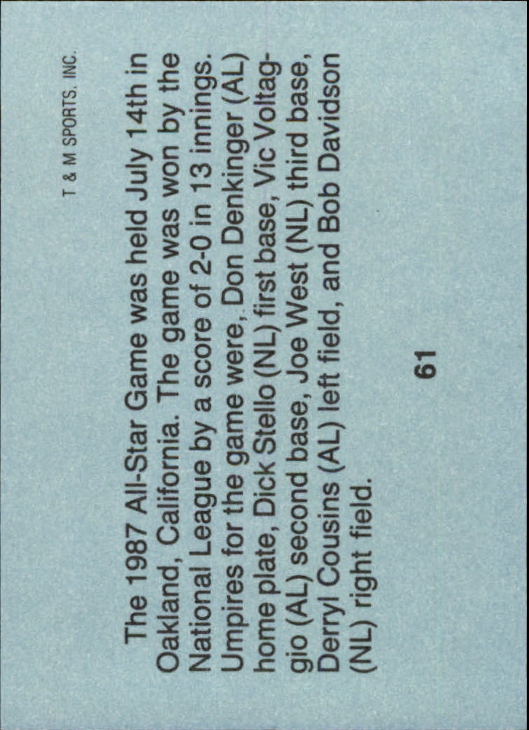 B6497- 1988 T/M Umpires Baseball Card #s 1-64 -You Pick- 15+ FREE US SHIP - Picture 109 of 115