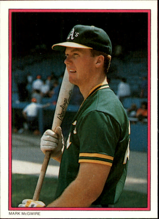1988 Topps Mark Mcgwire glossy rookie card #13 of 22 NM