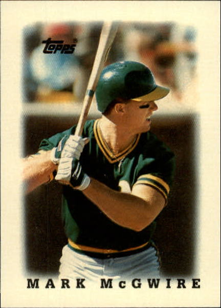  Mark McGwire baseball card (Oakland Athletics) 1988