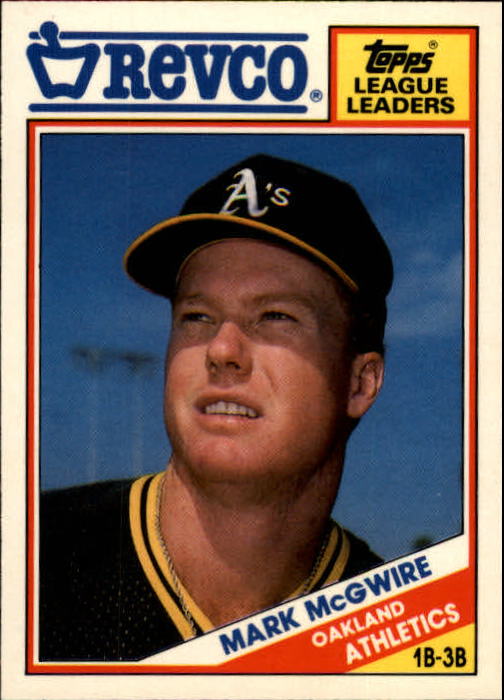 1988 Topps Revco League Leaders #17 Mark McGwire