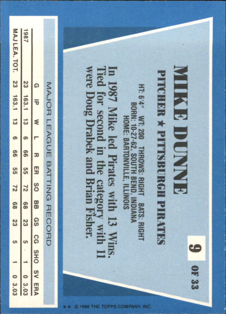 A8340- 1988 Topps Rite-Aid Team Mvp's BB # S 1-33 -du Pick- 15 + Gratis US - Bild 11 von 43