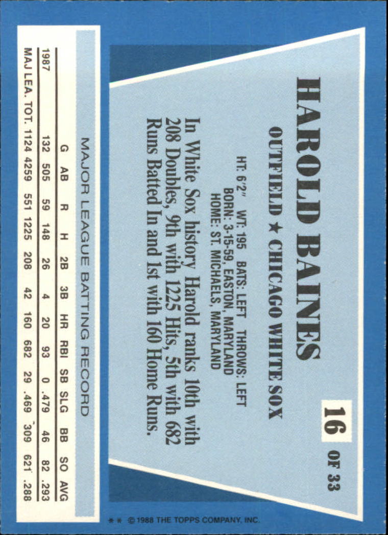 A8340- 1988 Topps Rite-Aid Team Mvp's BB # S 1-33 -du Pick- 15 + Gratis US - Bild 21 von 43
