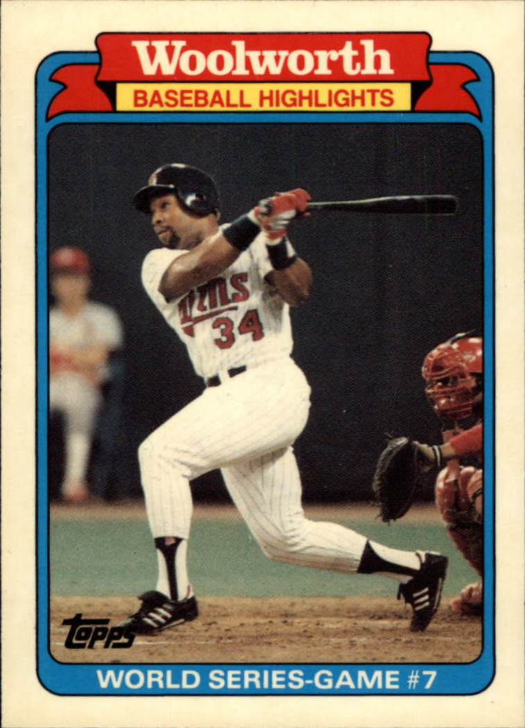 1988 Woolworth's Topps #31 Kirby Puckett WS7