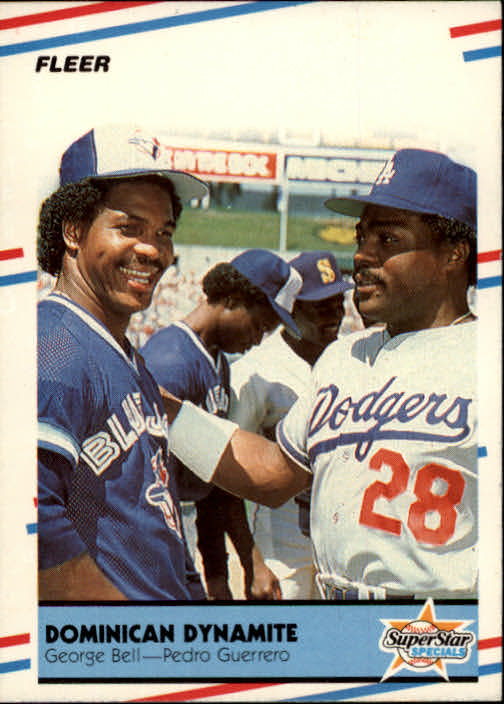 1988 Fleer #623 George Bell/Pedro Guerrero